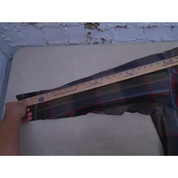 VTG Wrangler Shirt Mens XL Red Pearl Snap X-Long Tails Cowboy Western USA Made - Picture 8 of 9